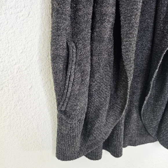 Barefoot Dreams 452 cozy lite pocket open cardigan Large XL - Picture 6 of 10
